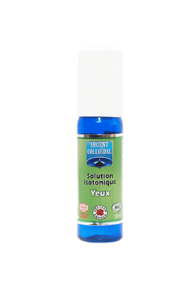 ARGENT COLLOÏDAL SOLUTION ISOTONIQUE YEUX 20PPM Certifiée Naturelle