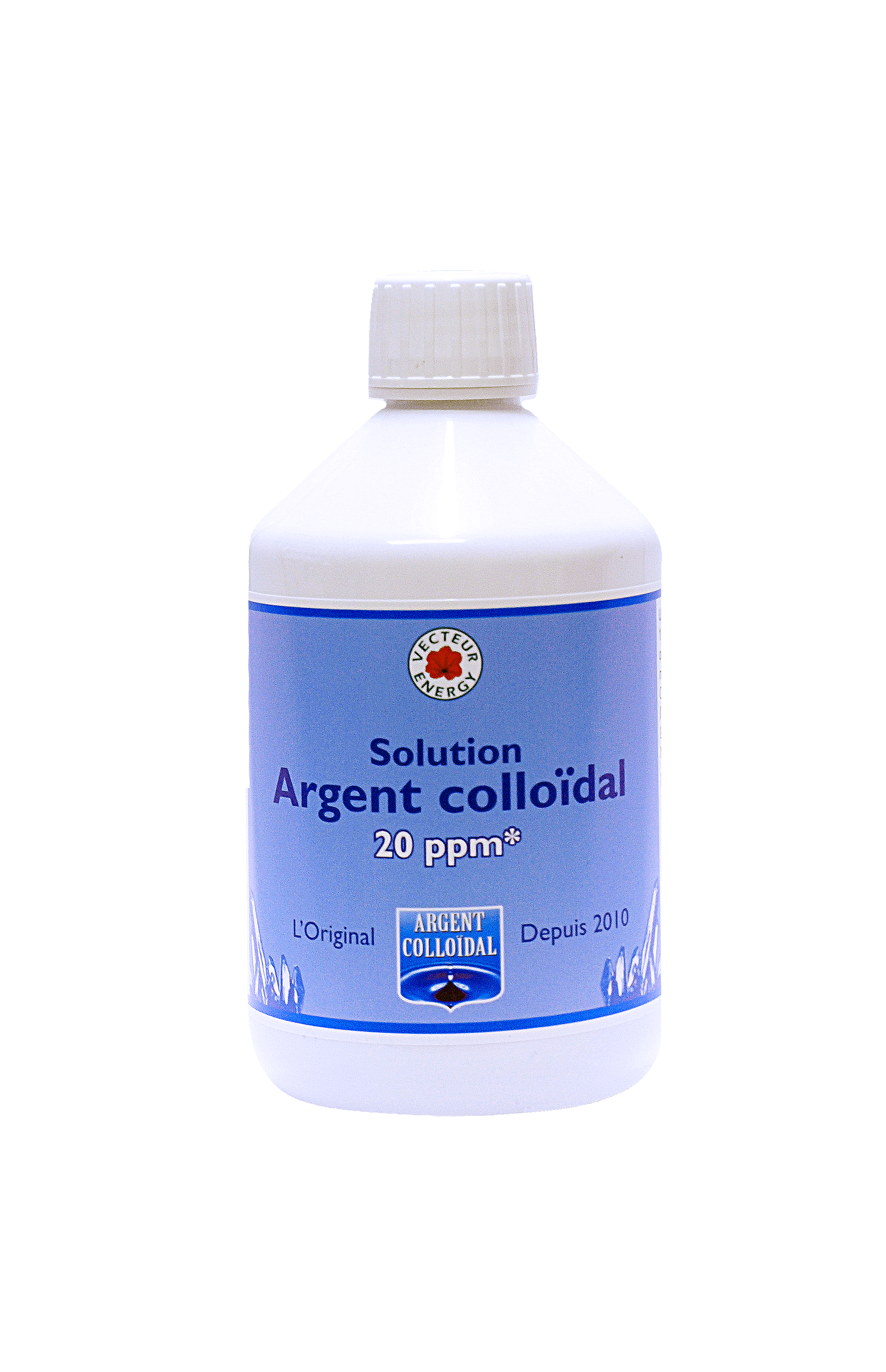 Solution Argent colloïdal 20 ppm 500 ml