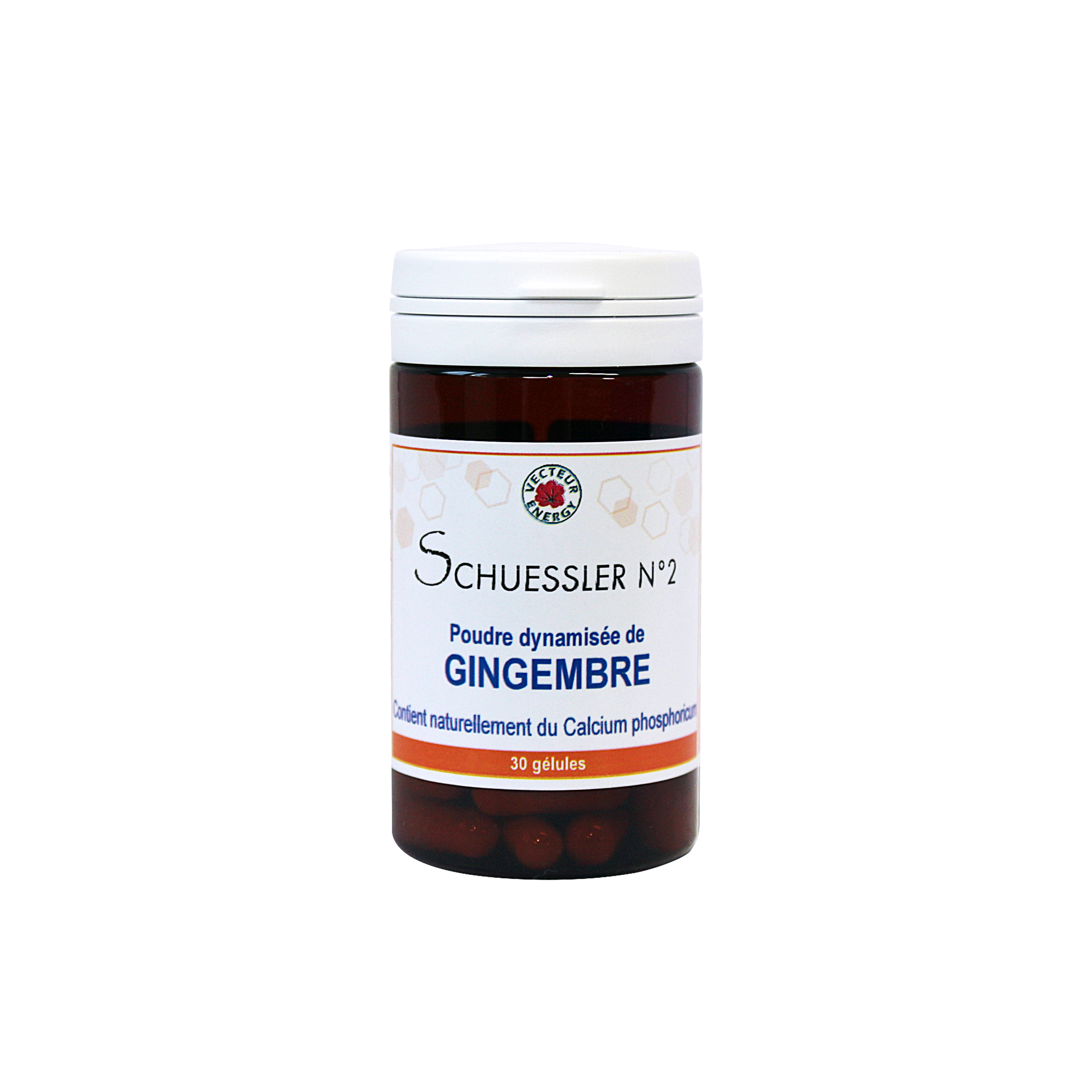 Sels biochimiques de Schuessler N°2 - Gingembre- Calcium phosphoricum- 30 gélules