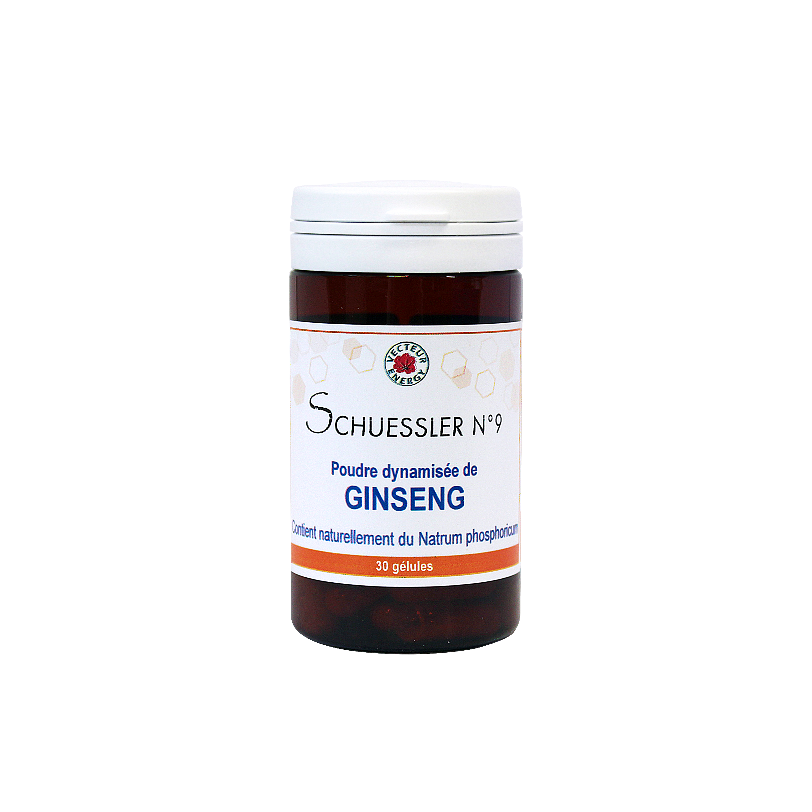 Sels biochimiques de Schuessler N°9 - Ginseng - Natrum phosphoricum- 30 gélules