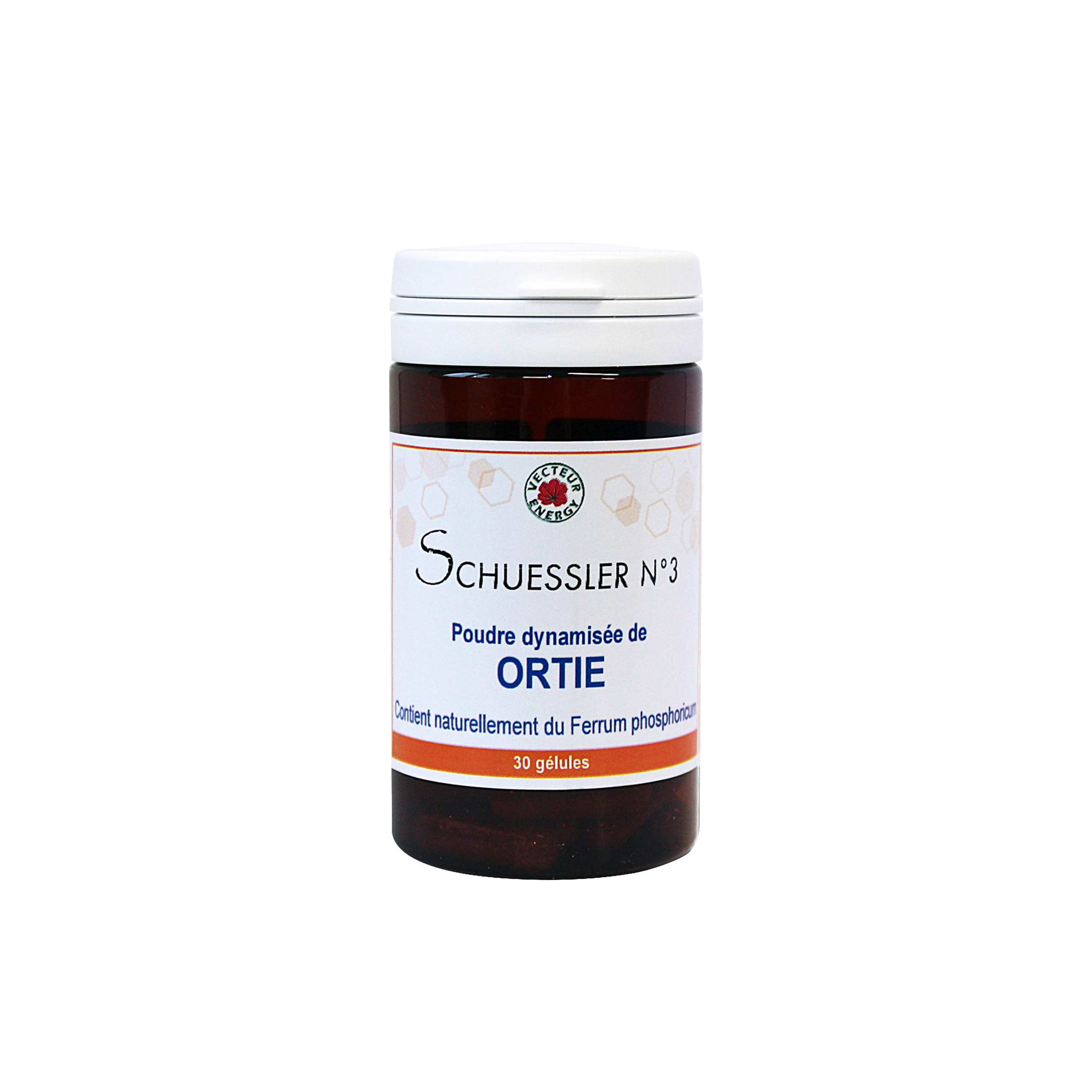 Sels biochimiques de Schuessler N°3 - Ortie - Ferrum phosphoricum- 30 gélules