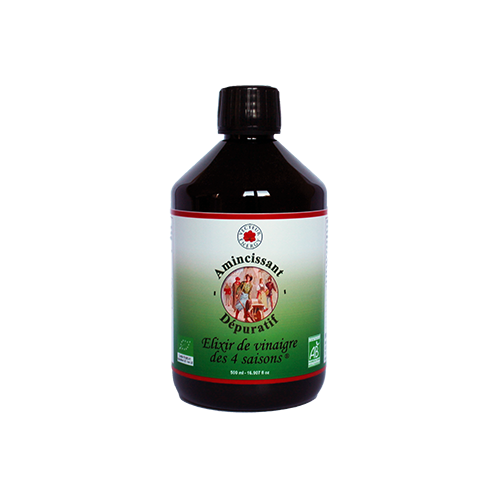 Vinaigre amincissant - Bio* - Elixir des 4 Saisons - 500 ml